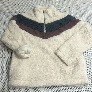 Quarter zip Sherpa jacket